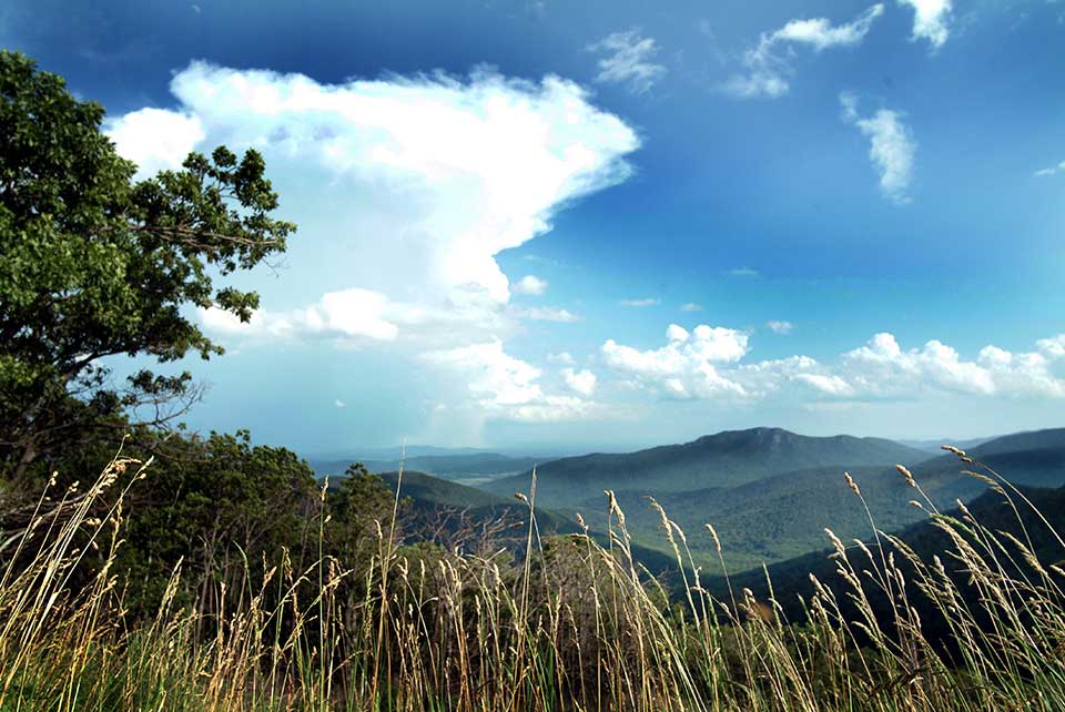 Blue Parkway with mountains imagejpg