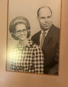 A classic portrait of Jim Mintors and his wife during the early years of their marriage — young, poised, and ready to take on the world together.