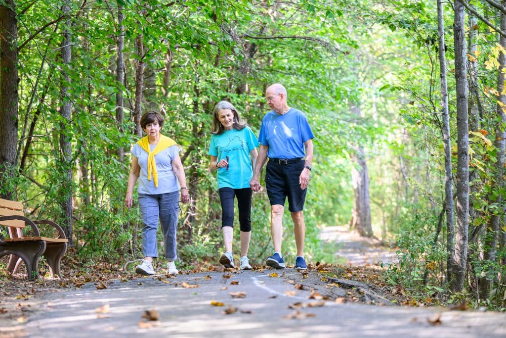 Dennis and Sylvia with Carolynn Alderman, Sylvia's sister. 