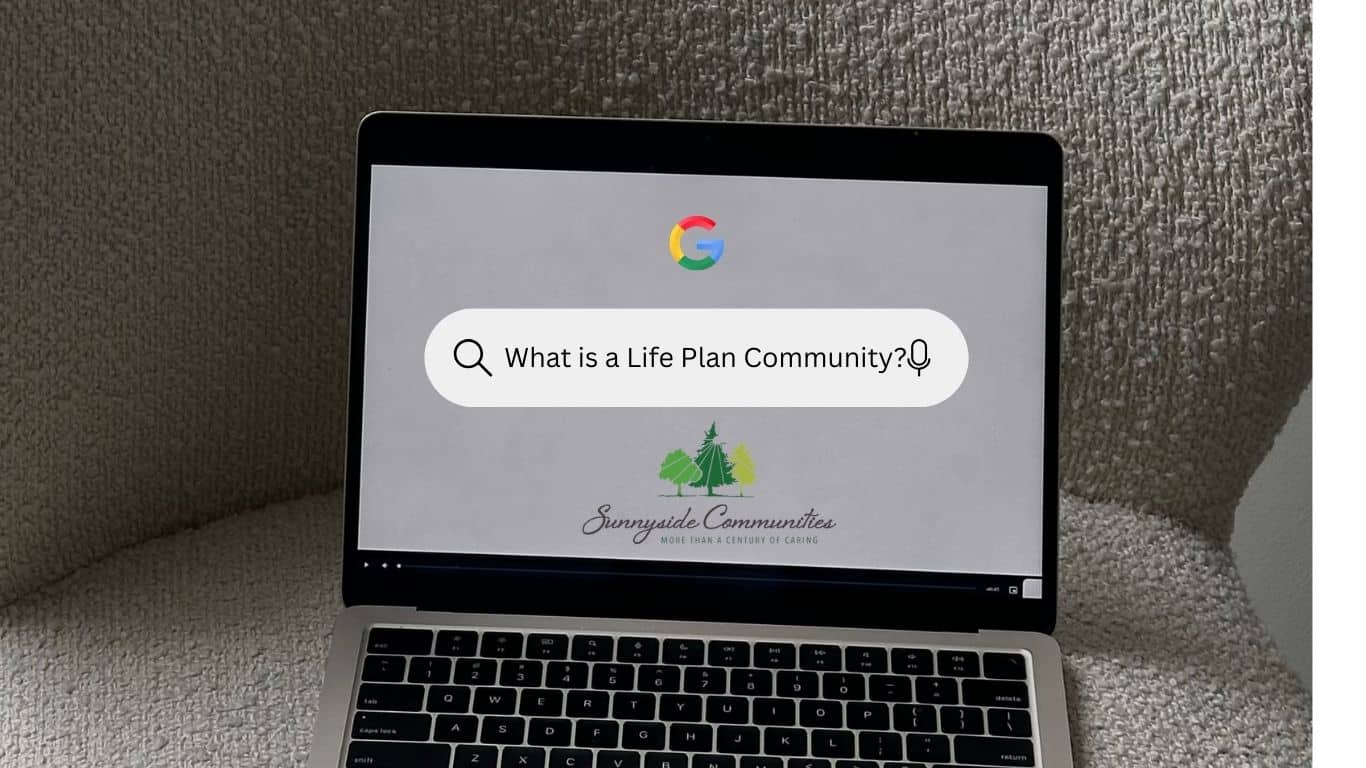 Untitled (Website) (3) laptop asking what is a life plan community.
